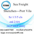 Shenzhen Port Sea Freight Shipping To Port Vila